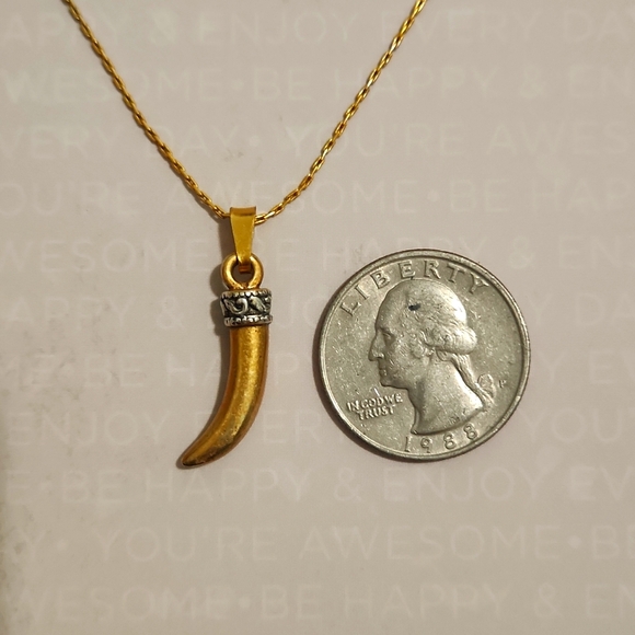 Alex & Ani Golden Animal Tooth Necklace - Picture 6 of 7